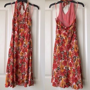 Ann Taylor LOFT Floral Halter Dress